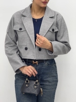 کراپ کت آستین5دکمه