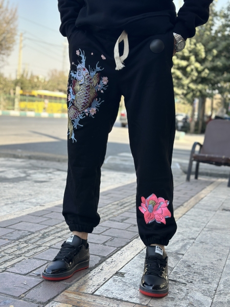 شلوار جاگر گلدوزی