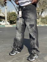 شلوارجین بگ رنگ پاشی