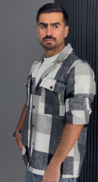 پیراهن پشمی طوسی