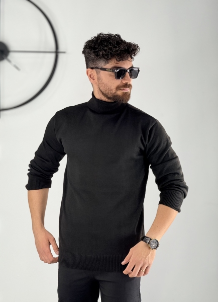 بافت یقه اسکی مشکی