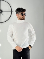 بافت یقه اسکی سفید