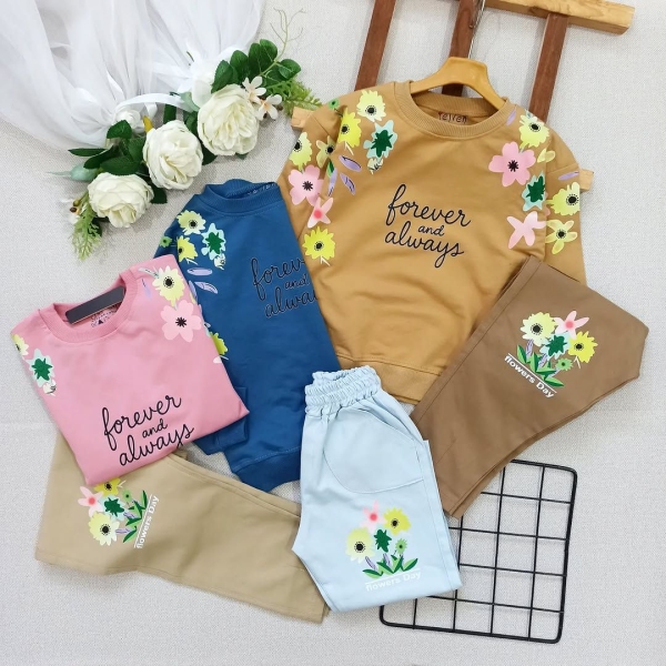 بلوز شلوار طرح گل