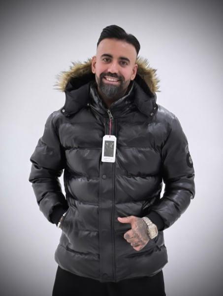 کاپشن چرم 2 سال ضمانت دمپا ساده