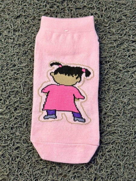 جوراب نیم ساق طرح GIRL صورتی