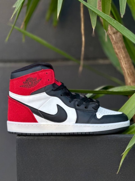 کتونی ساقدار Jordan جدید مشکی سفید قرمز