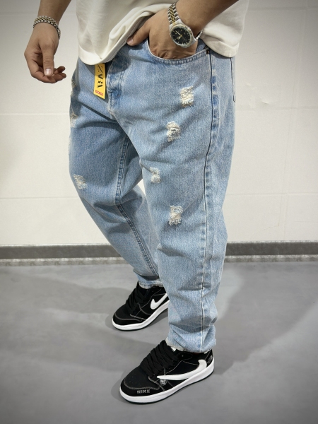 شلوار مام فیت سنگشور شده