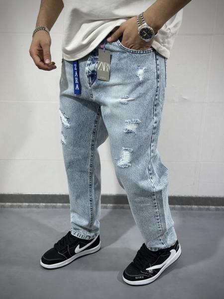 شلوار مام فیت سنگشور شده