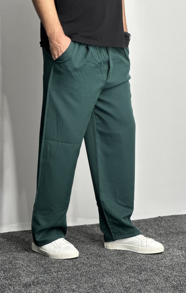 شلوار مازراتی بگ استایل مردانه سبز کله غازی