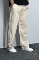 شلوار مازراتی بگ استایل مردانه رنگ کرم روشن