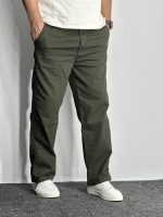 شلوار بگ استایل کتان نیل مردانه سبز