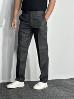 شلوار پارچه ای کلاسیک مردانه رنگ ذغالی