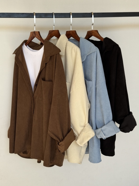 شومیز مخمل کبریتی