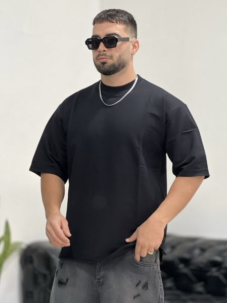 تیشرت دورسی 3نخ Basic مشکی P