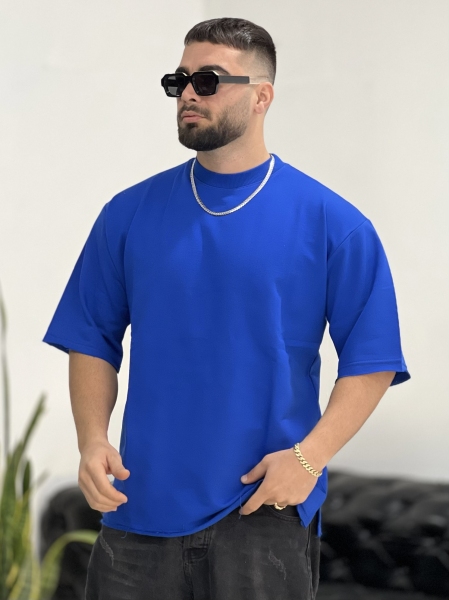 تیشرت دورسی 3نخ Basic آبی P