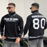 نیم زیپ FEAR مشکی P