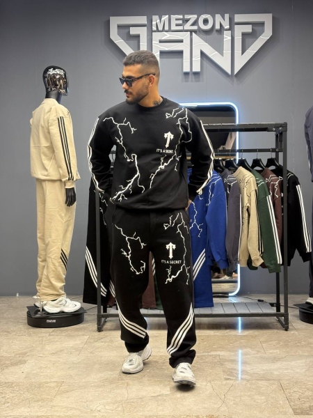 ست دورس و شلوار ترپ استار مشکی