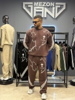 ست دورس و شلوار ترپ استار قهوه ای