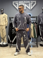 ست دورس و شلوار ترپ استار طوسی