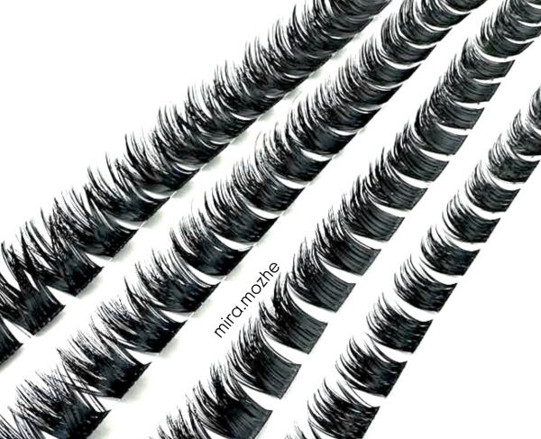 مژه ریسه ای خیلی خیلی پُر و مشکی