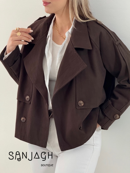 ترنچ کت کتان 480