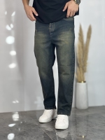 شلوار مام فیت جین کشی Zara سبز کد 969