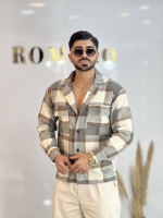 پیراهن پشمی ضخیم Oکرمی سفید