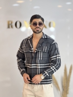 پیراهن پشمی ضخیم O مشکی