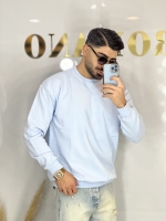 دورس ساده سه نخ پنبه Vip آبی آسمانی