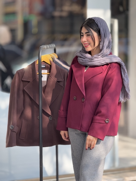 کراپ کت فوتر ارغوان