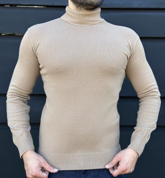 بلوز یقه اسکی کرم