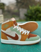 کتونی ساقدار Jordan جدید کرم قهوه ای سبز