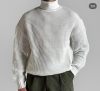 بافت یقه اسکی سفید