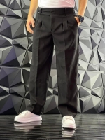 شلوار نیم بگ مازراتی مشکی مدل 2