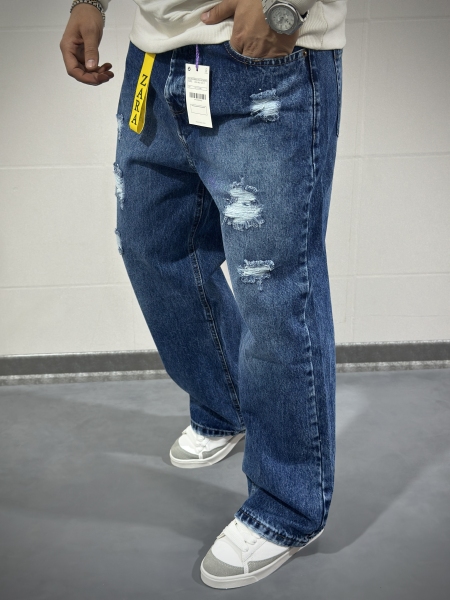 شلوار بگ پارچه خارجی سنگشور شده