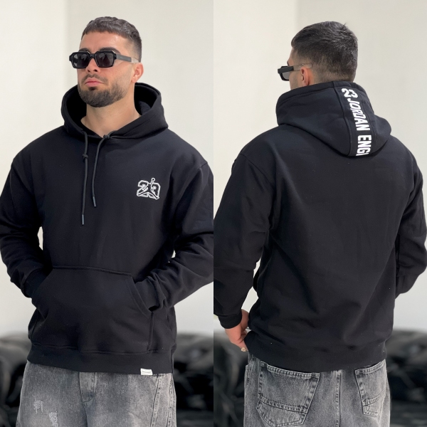 هودی 3نخ JORDAN مشکی P