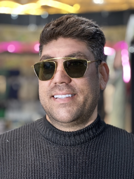 عینک خلبانی فریم فنری لنز (سنگ یو وی 400)