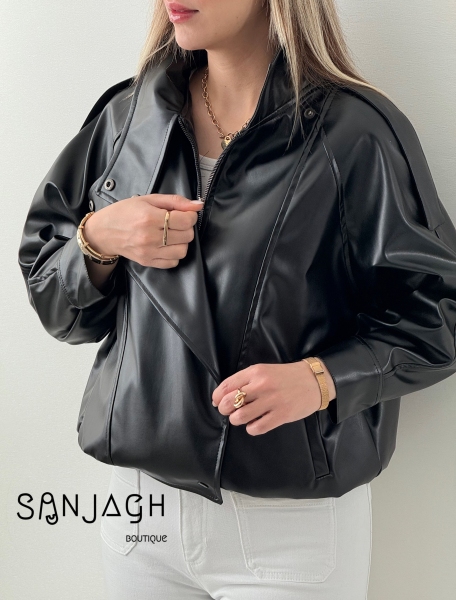 بامبر جکت چرم