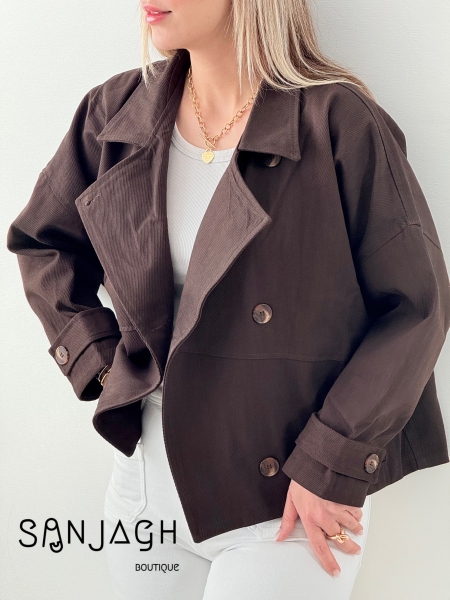 ترنچ کت کتان 420