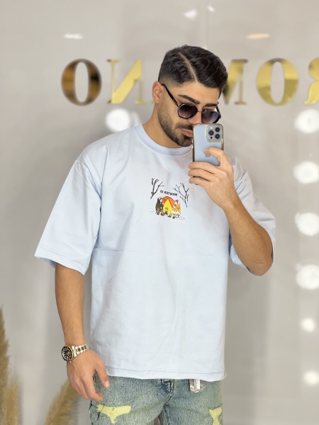 تیشرت دونخ پاییزه Winter آبی آسمانی