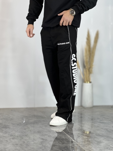 شلوار بگ اسلش گلکسی Gc مغزی مشکی