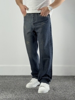 نیم بگ جین کثیف شور آبی تیره کد 1095