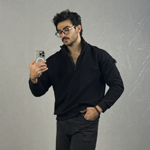 نیم زیپ دورس 2 نخ پنبه داخل کرک ( بسته 8 عددی ) سفید مشکی هر عدد 530 تومان