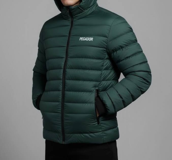 کاپشن بادی کلاهدار PEGADOR سبز