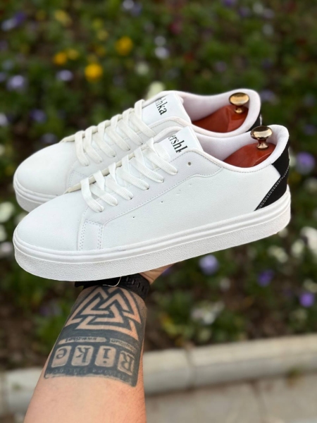 کتونی مدل BERSHKA جدید سفید مشکی