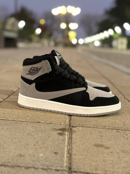 کتونی ساقدار JORDAN TRAVIS مشکی طوسی