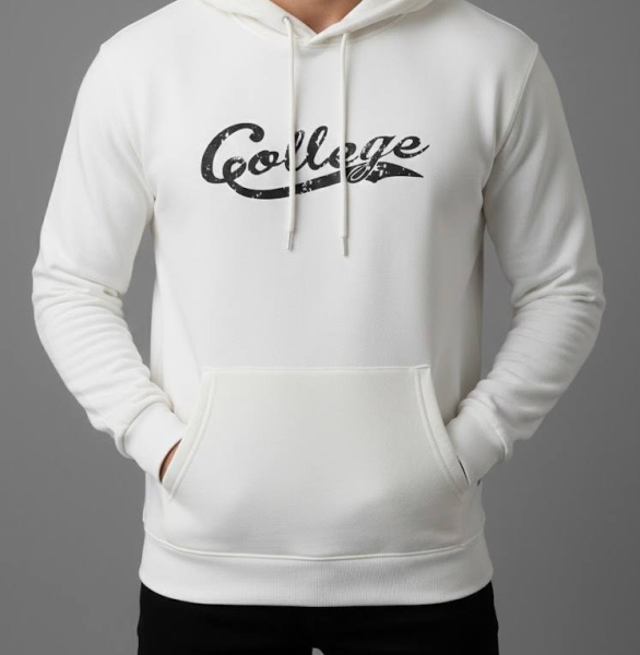 هودی طرح College سفید