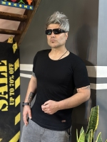 تیشرت آستین کوتاه ساده جدید Abercrombie مشکی