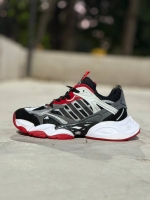 کتونی سایز میانه آدیداس دیلاکس مشکی طوسی قرمز