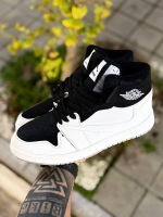 کتونی ساقدار JORDAN TRAVIS سفید مشکی